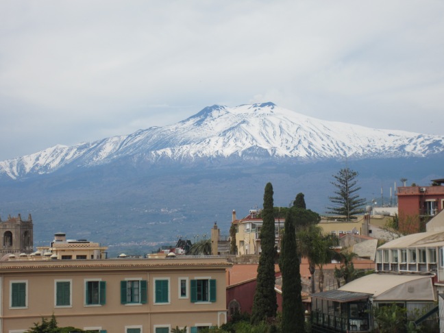 View of Mount Etna from Taormina