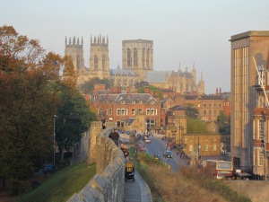 View of York Minster from the city walls